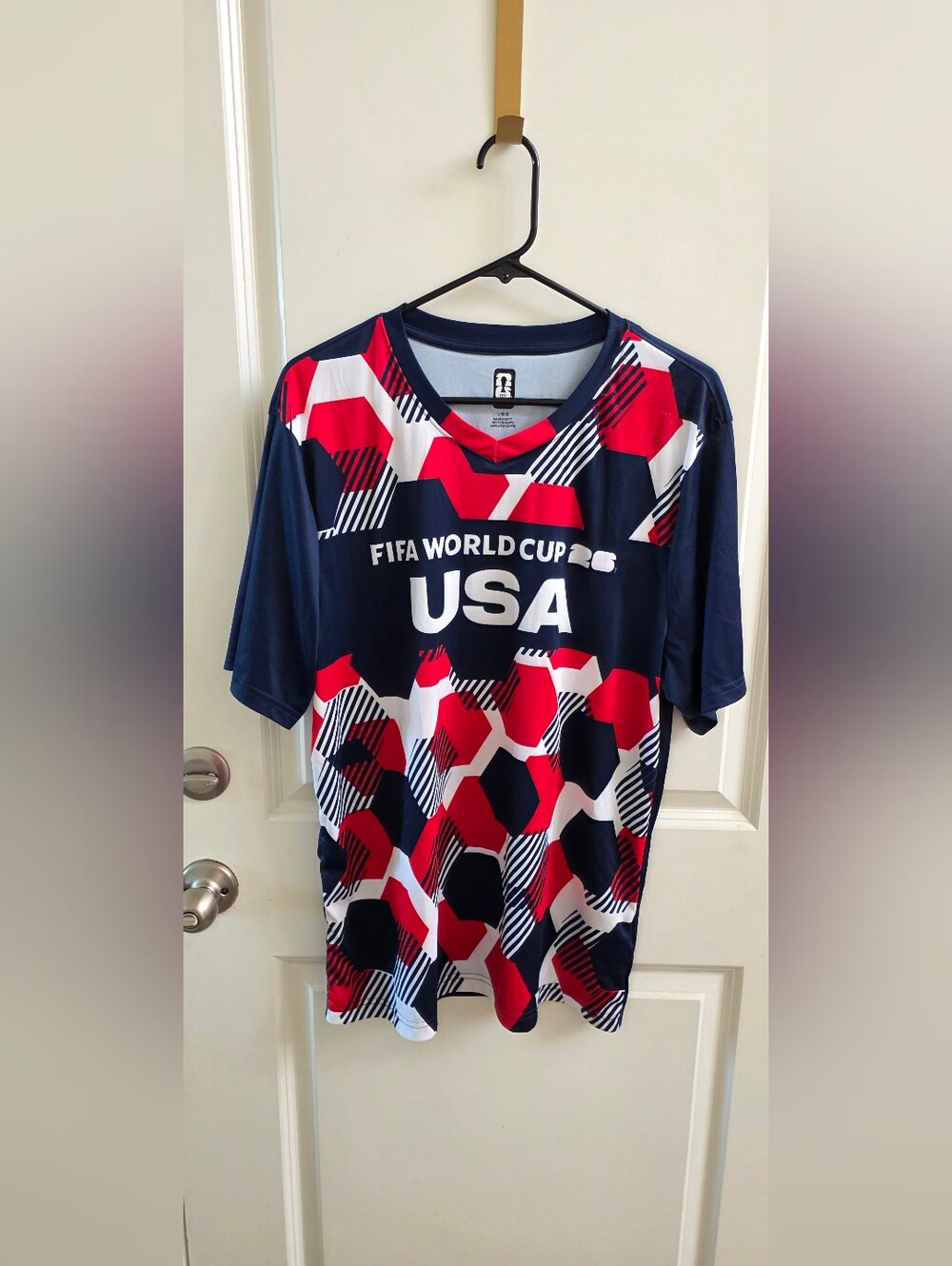 USA FIFA World Cup Navy Red White Graphic Jersey